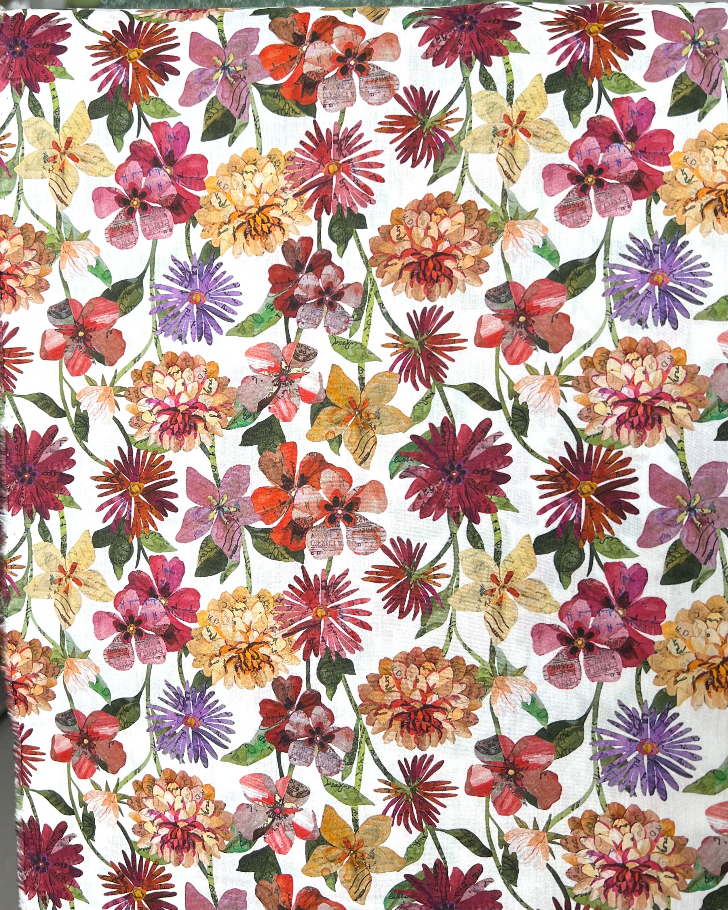 Floral Letters - Liberty London Tana Lawn Cotton