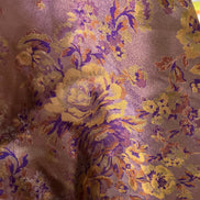 Gold and Purple Floral Italian Brocade- 59