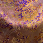 Gold and Purple Floral Italian Brocade- 59