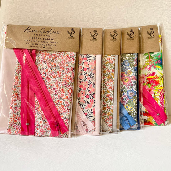 Alice Caroline- Liberty Tana Lawn Mixed Colours Make-Up & Coin Purse Kit