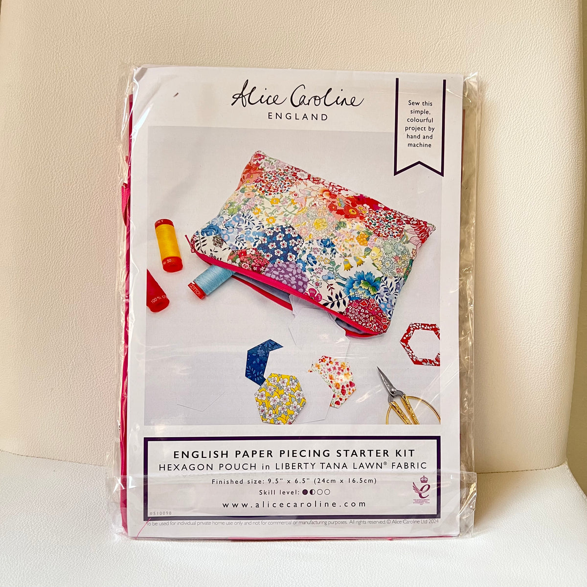 Alice Caroline- Liberty Tana Lawn® Fabric English Paper Piecing Starter Kit