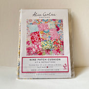 Alice Caroline- Liberty Tana Lawn Fabric Mixed Colours 9 Patch Cushion Kit
