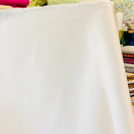 Italian Double Face Satin- Poly- 60” Wide- Off- White #2