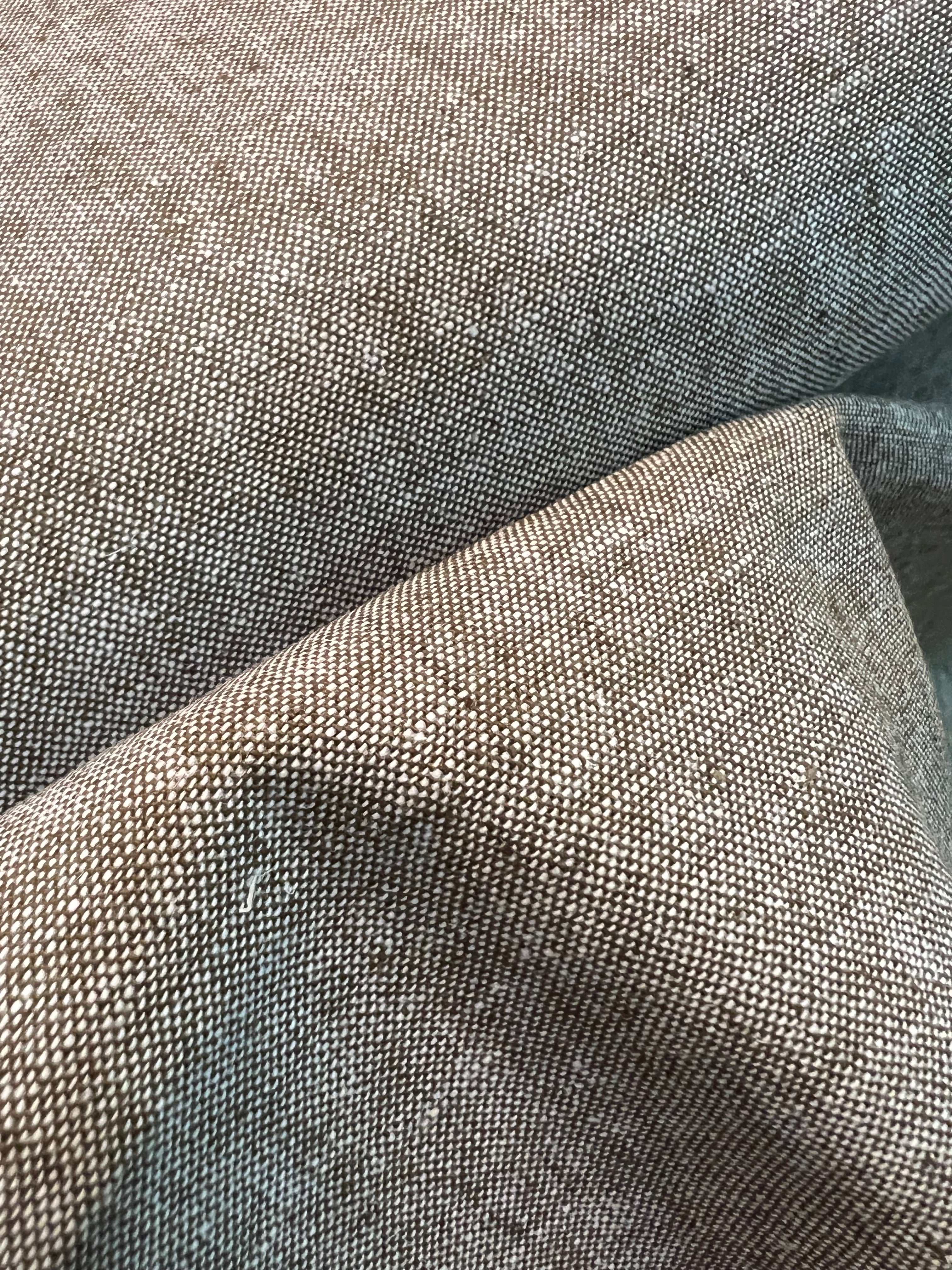 Essex Yarn Dyed Linen- Cotton Blend- “Olive” Gray-Green-Brown- 43