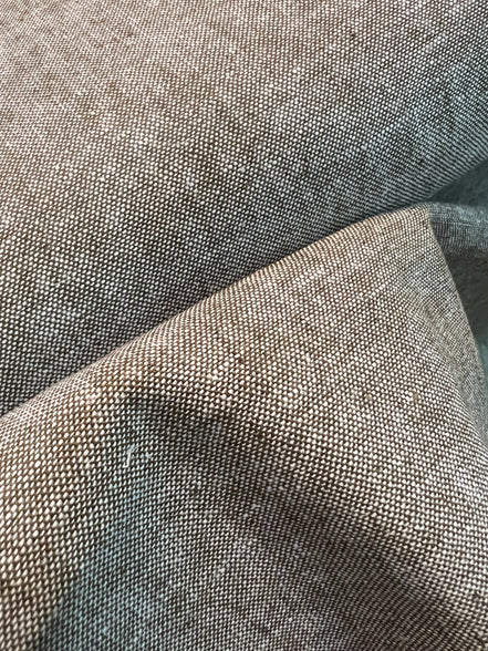 Essex Yarn Dyed Linen- Cotton Blend- “Olive” Gray-Green-Brown- 43"