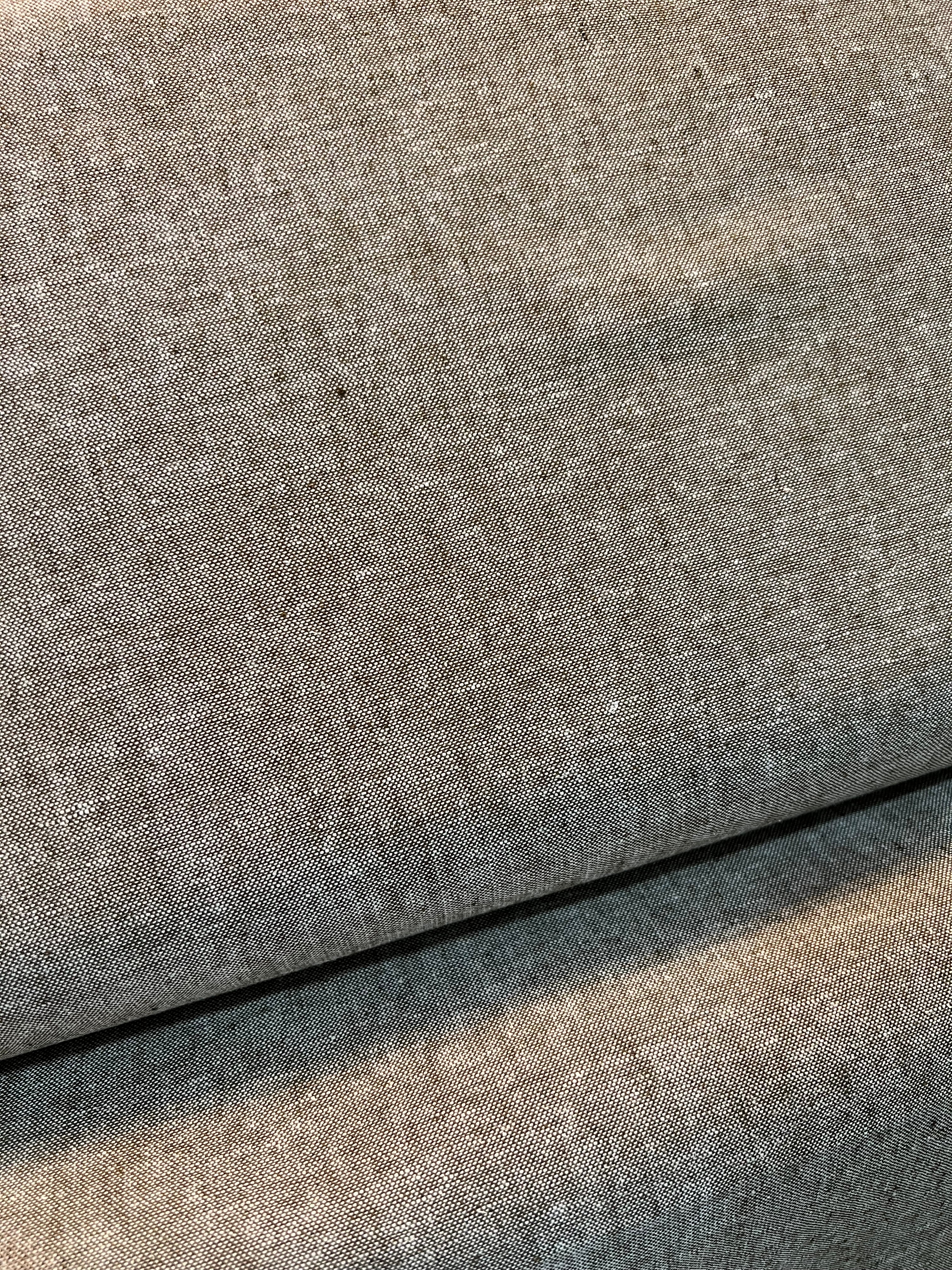 Essex Yarn Dyed Linen- Cotton Blend- “Olive” Gray-Green-Brown- 43