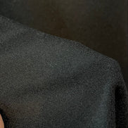 Black Wool Blend Coating- 