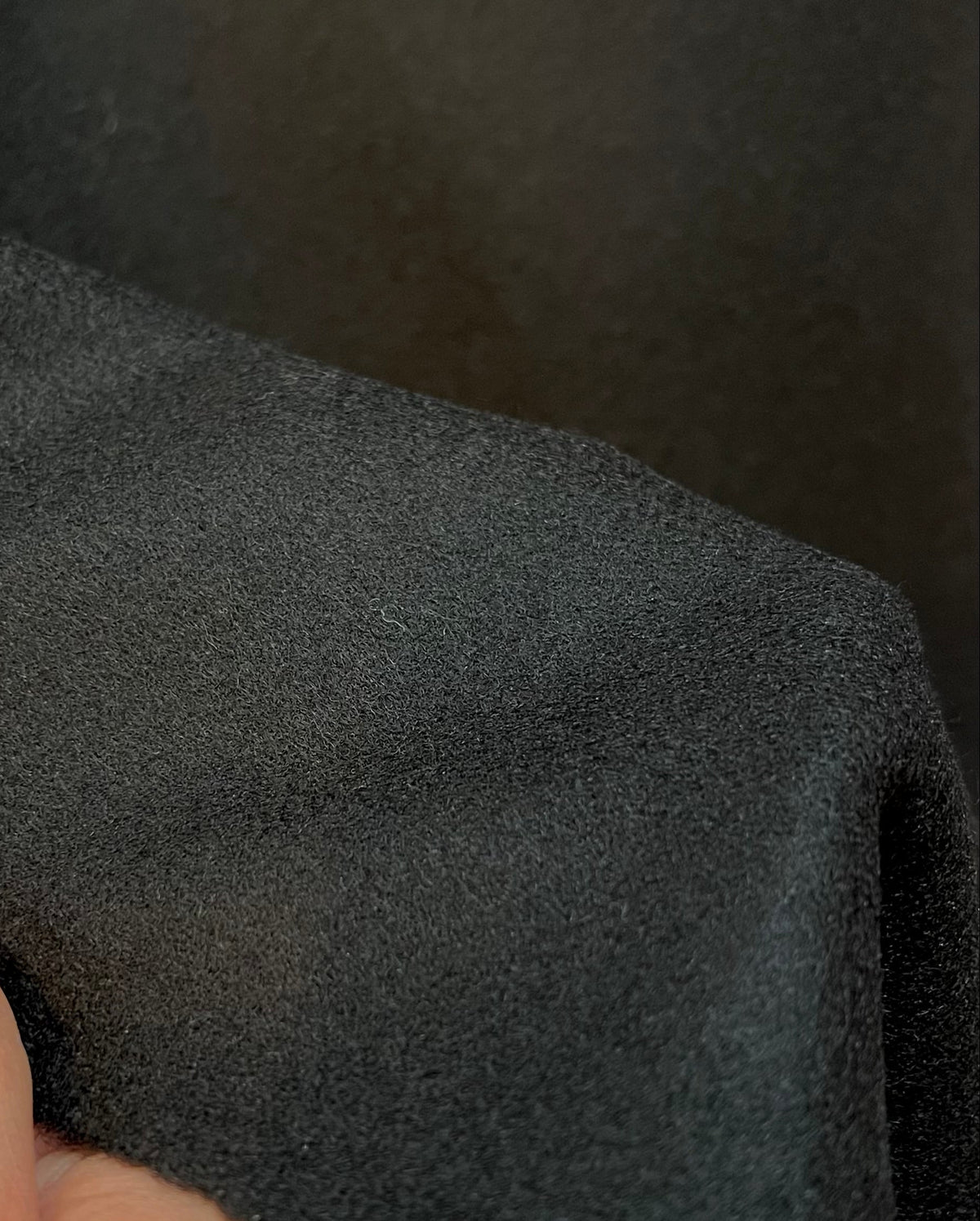 Black Wool Blend Coating- 