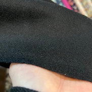 Black Wool Blend Coating- 