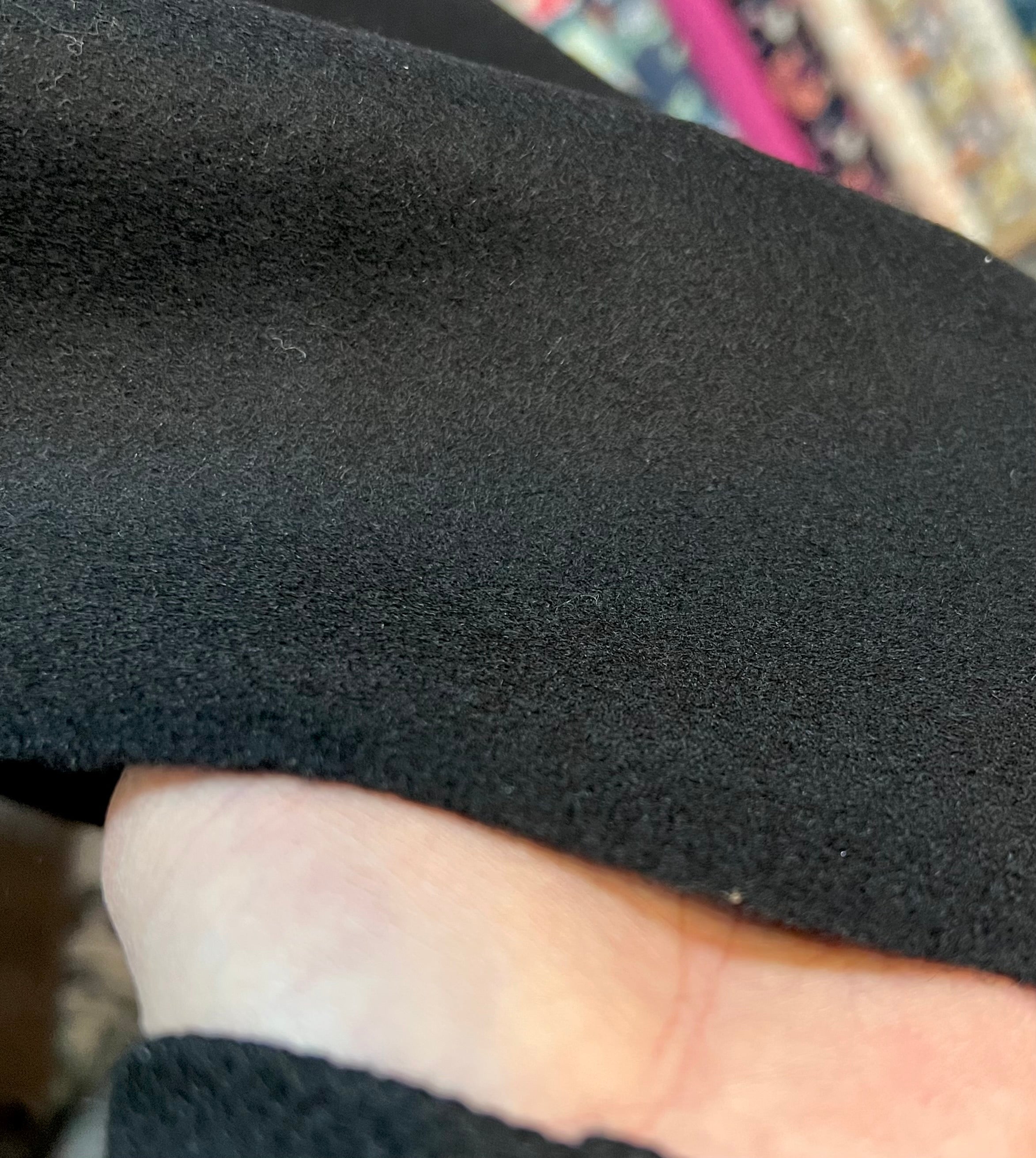 Black Wool Blend Coating- 