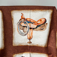 Blocks Panel - 24” Long- Cowboy Boots, Hats, Saddle, Horseshoe- “Western View
