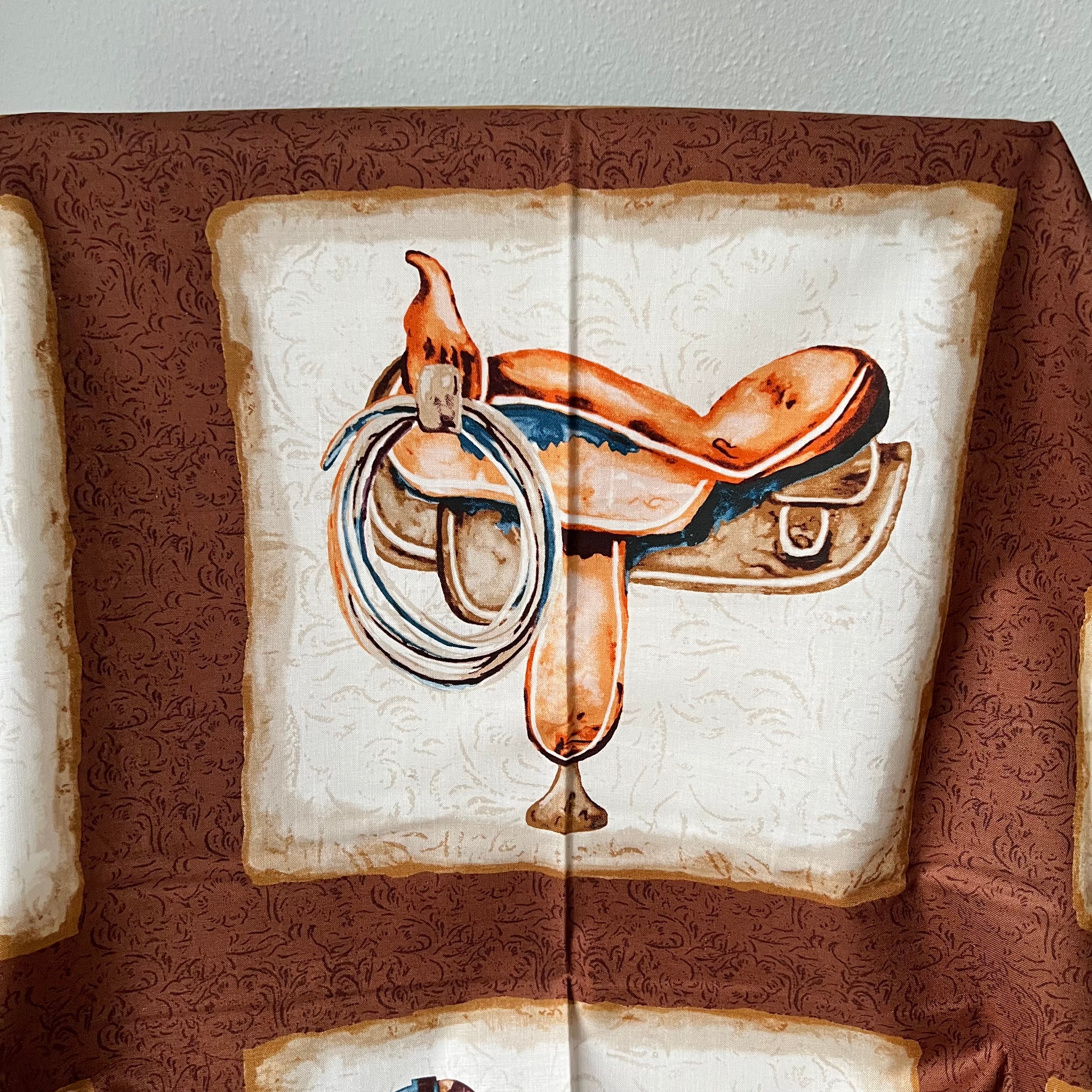 Blocks Panel - 24” Long- Cowboy Boots, Hats, Saddle, Horseshoe- “Western View