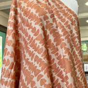 Clay Abstract Pale Tan “Stacked Stones Sienna” Linen Cotton Blend- Art Gallery- 60” Wide