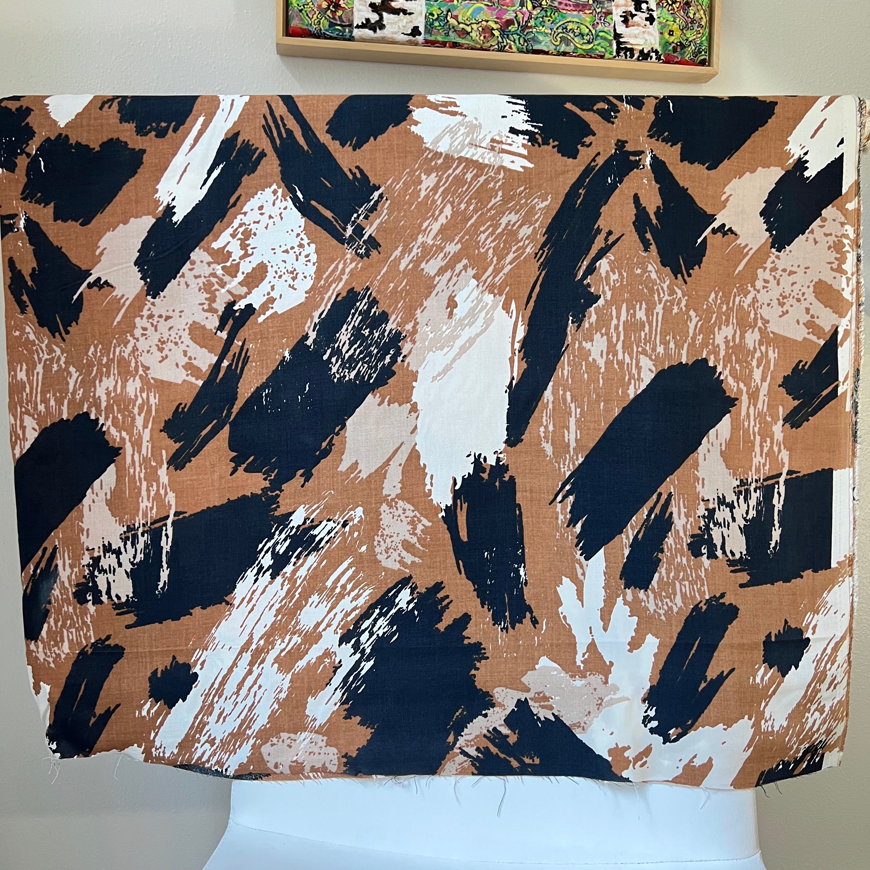 Brown, Navy, White- 