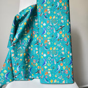 Colorful Sea Creatures on Turquoise Blue- ‘Under The Sea” Lewis & Irene Cotton Fabric- 44” Wide