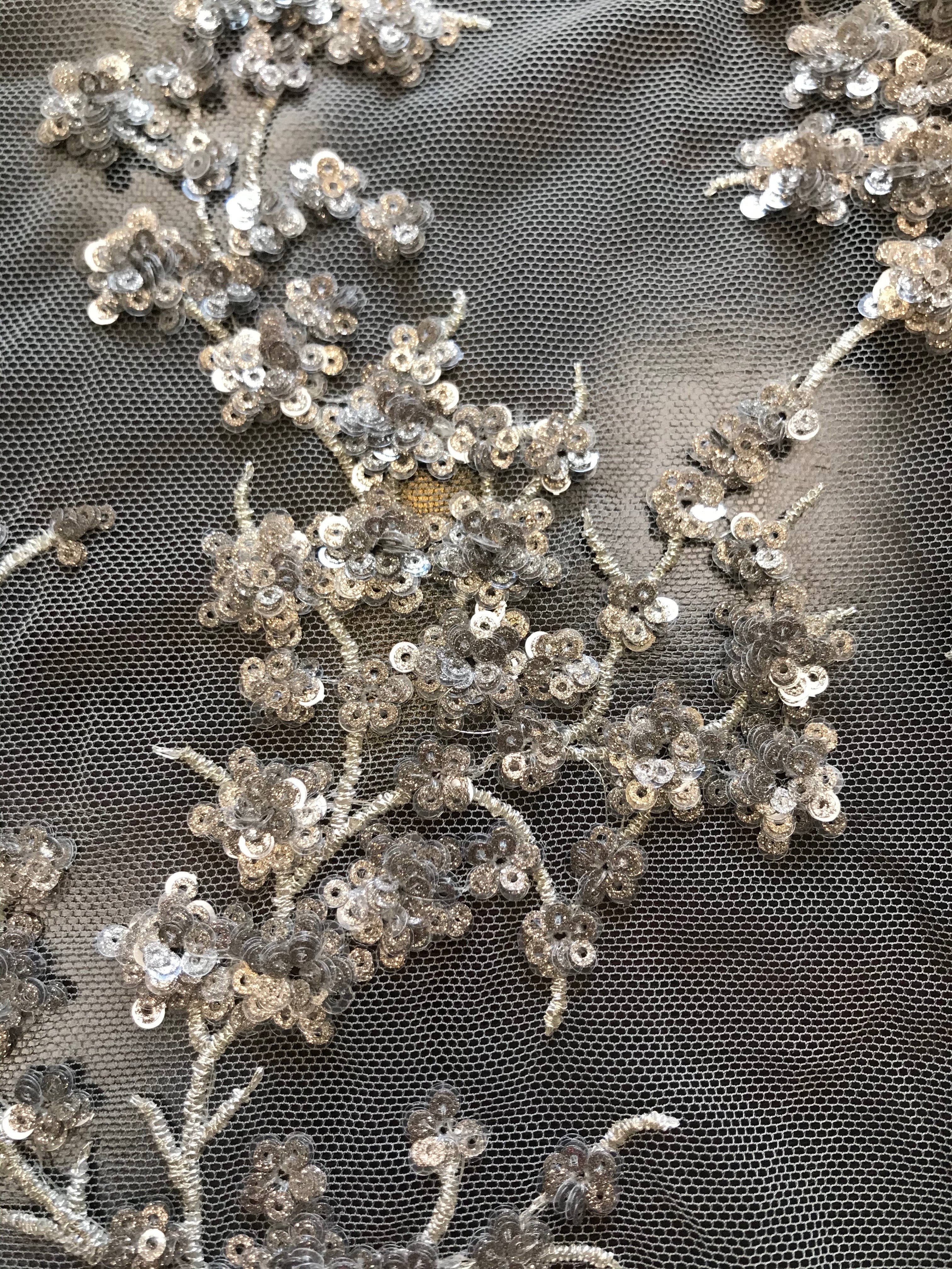 Gold Sequin on Tulle- 57
