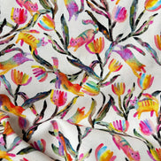 Colorful Rainbow Cats on Cream- Whisker Wonderland- 