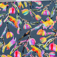 Colorful Rainbow Cats on Dark Gray- Whisker Wonderland- 