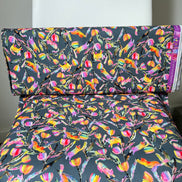 Colorful Rainbow Cats on Dark Gray- Whisker Wonderland- 