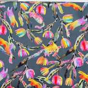 Colorful Rainbow Cats on Dark Gray- Whisker Wonderland- 