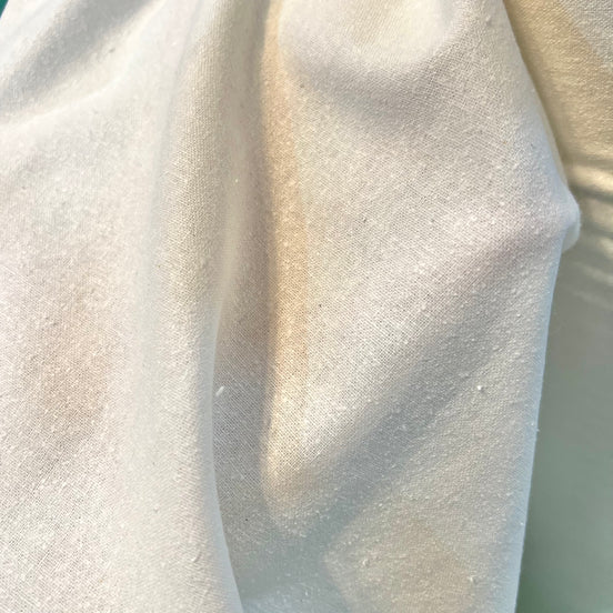 Natural White Silk Noil- 55" Wide