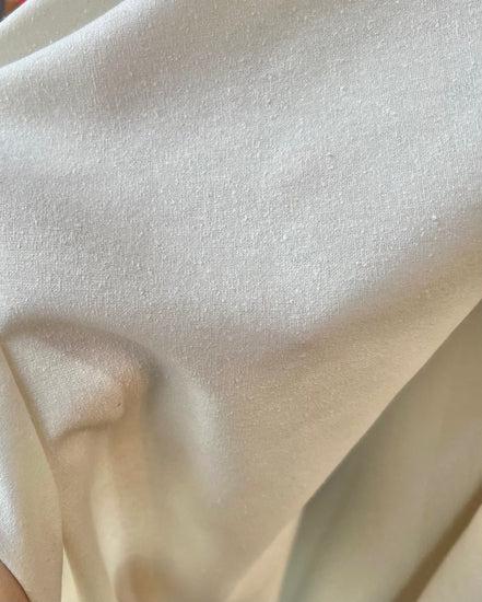 Natural White Silk Noil- 55" Wide
