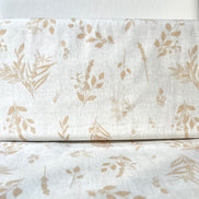 Tan Botanical On Cream Cotton Fabric- “Sensescape Sand”- 44” Wide- Art Gallery- AGF
