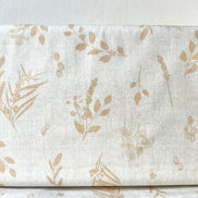 Tan Botanical On Cream Cotton Fabric- “Sensescape Sand”- 44” Wide- Art Gallery- AGF