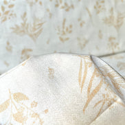 Tan Botanical On Cream Cotton Fabric- “Sensescape Sand”- 44” Wide- Art Gallery- AGF