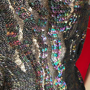 Black Iridescent Sequins- 48