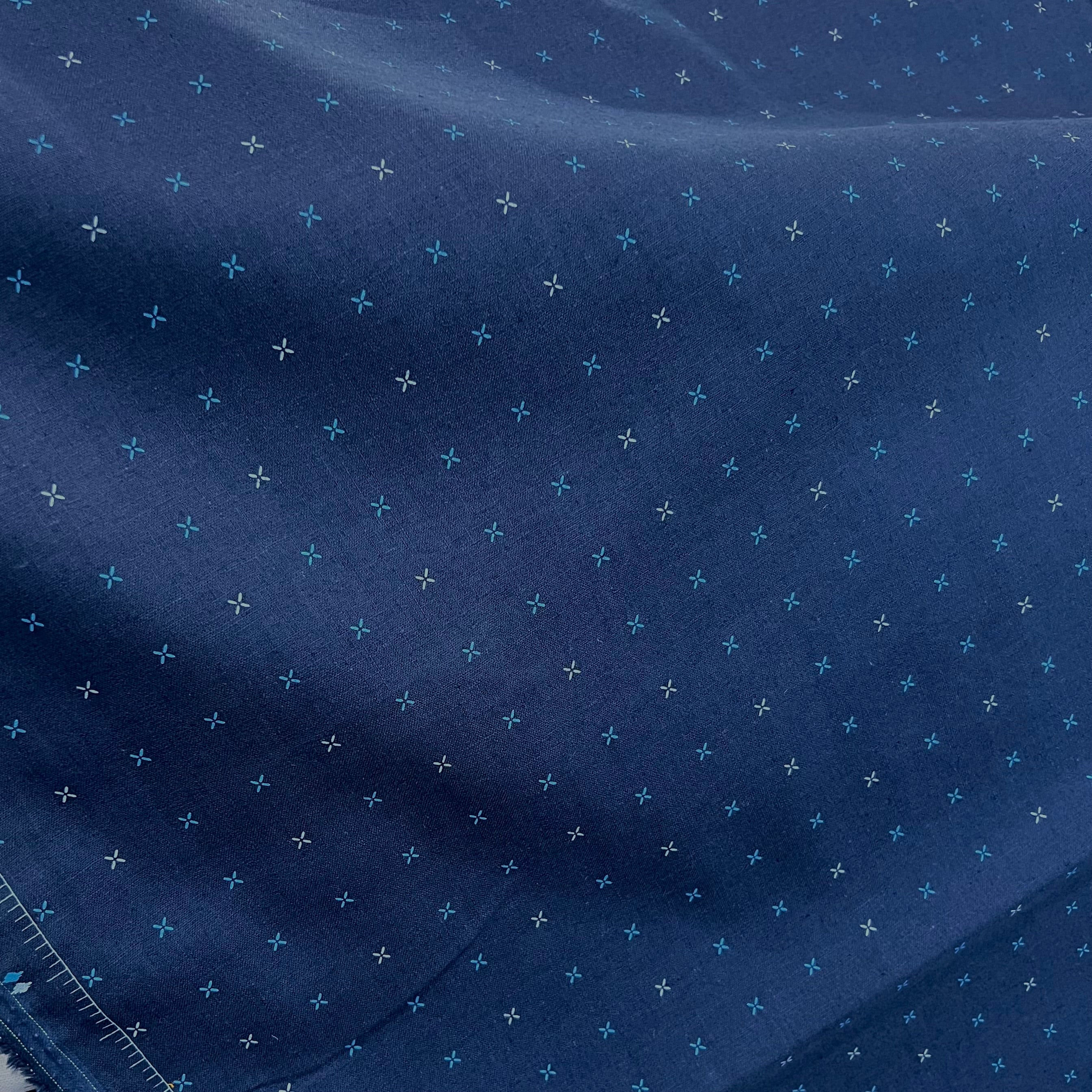 Blue Xs on Blue- 