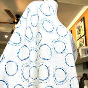 Blue Circles on White (Not Bright White)- 