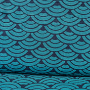 Haori Shantung- Cotton Fabric- Japanese/ Sevenberry- 42” Wide- Teal, Indigo (Dark Navy)