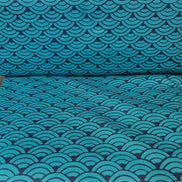 Haori Shantung- Cotton Fabric- Japanese/ Sevenberry- 42” Wide- Teal, Indigo (Dark Navy)