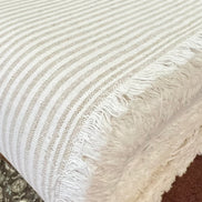 Essex Yarn Dyed Classic Wovens- Linen- Cotton Blend- “Natural”- Stripes- 43” Wide