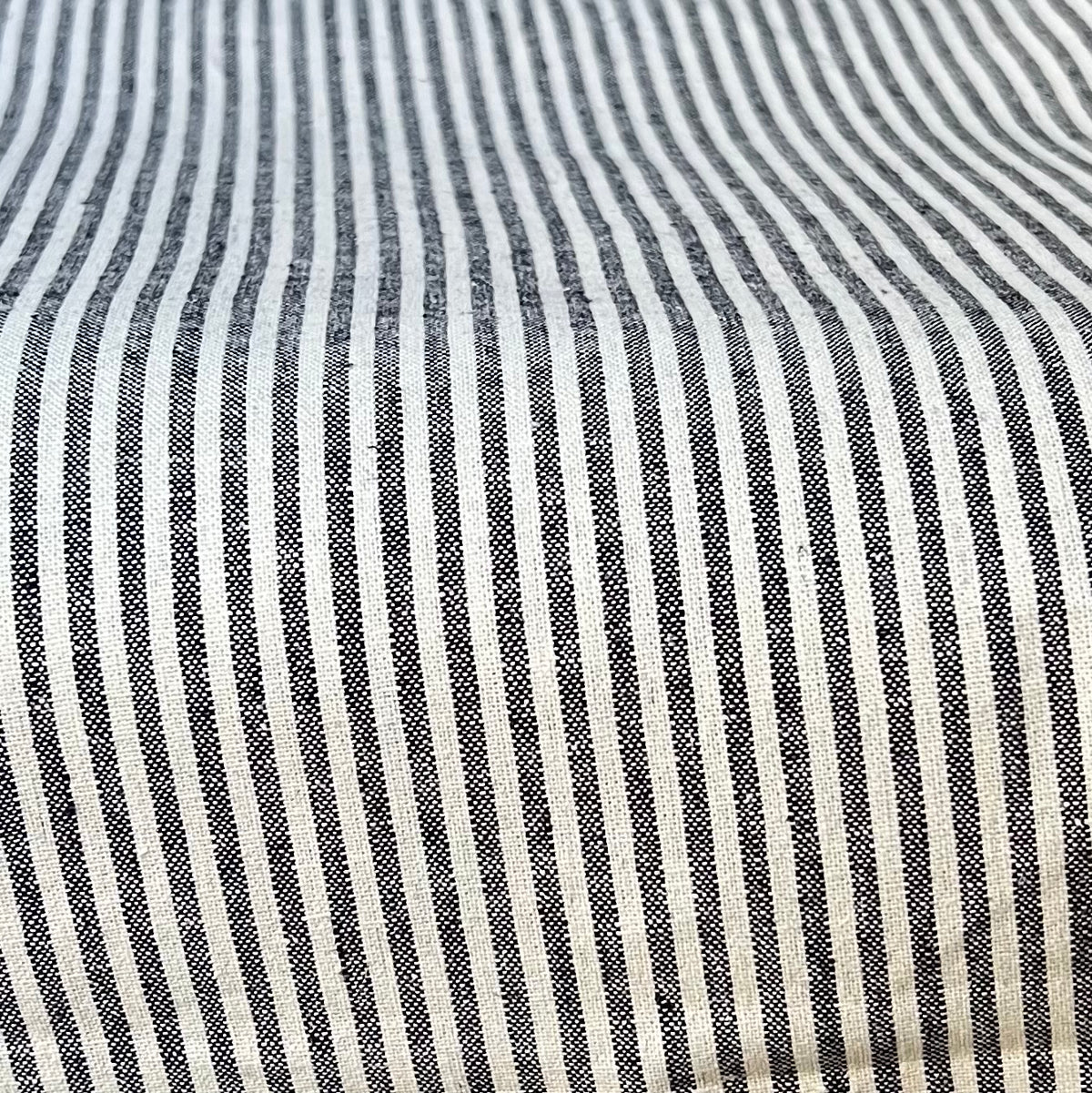 Essex Yarn Dyed Classic Wovens- Linen- Cotton Blend- “Indigo”- Stripes- 43” Wide