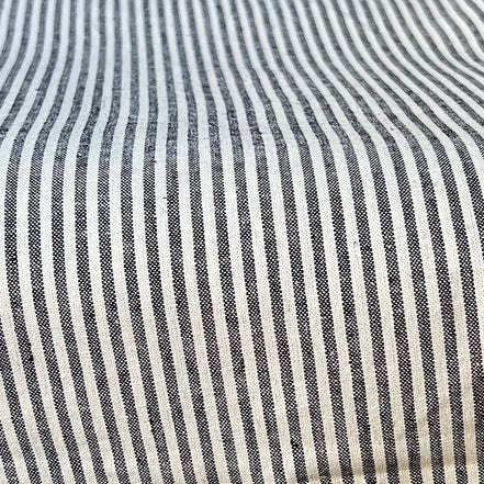 Essex Yarn Dyed Classic Wovens- Linen- Cotton Blend- “Indigo”- Stripes- 43” Wide