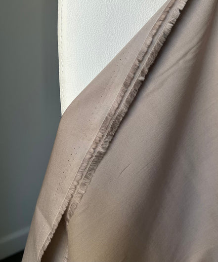 Gray- Brown/ Taupe- “Shroom"- 100% Organic Cotton Poplin- 44” Wide