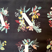 Alphabet Print Cotton Fabric- “Jingle All the Letters Panel”- Art Gallery Fabrics- AGF- 44” Wide