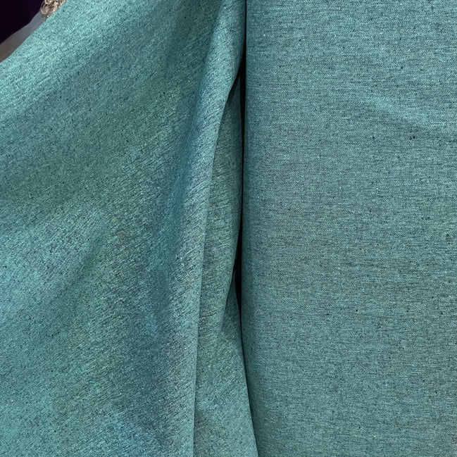 Essex Yarn Dyed Linen- Cotton Blend- Malibu Blue- 44” Wide