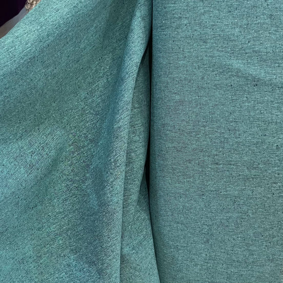 Essex Yarn Dyed Linen- Cotton Blend- Malibu Blue- 44” Wide