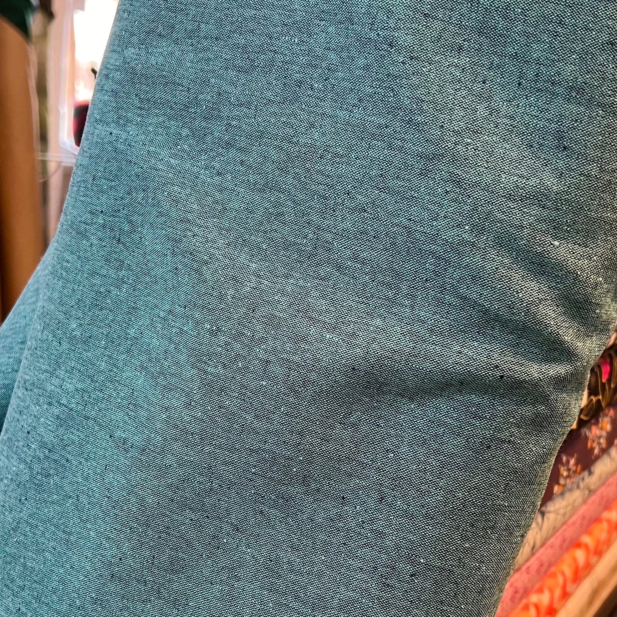 Essex Yarn Dyed Linen- Cotton Blend- Malibu Blue- 44” Wide