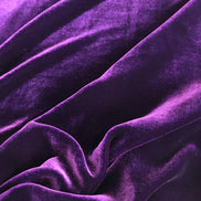 Velvet- Aubergine/ Purple- Silk Rayon Blend- 45