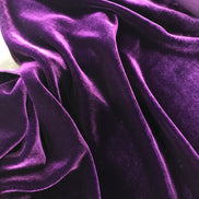 Velvet- Aubergine/ Purple- Silk Rayon Blend- 45