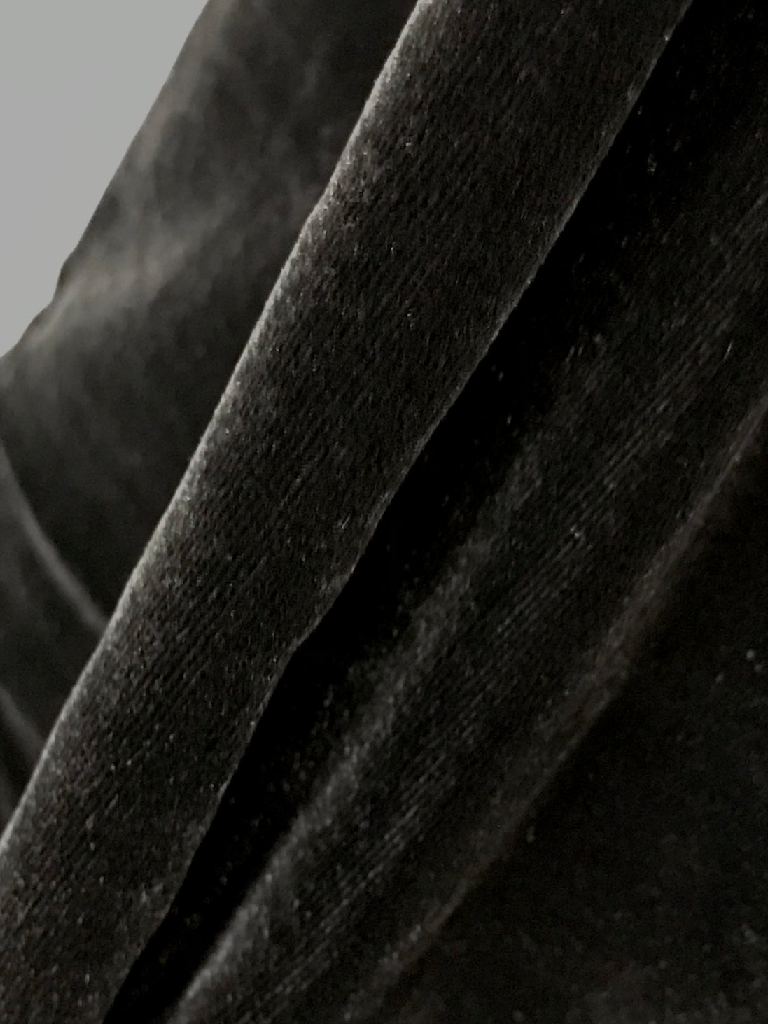 Velvet- Black- Silk Rayon Blend- 45"