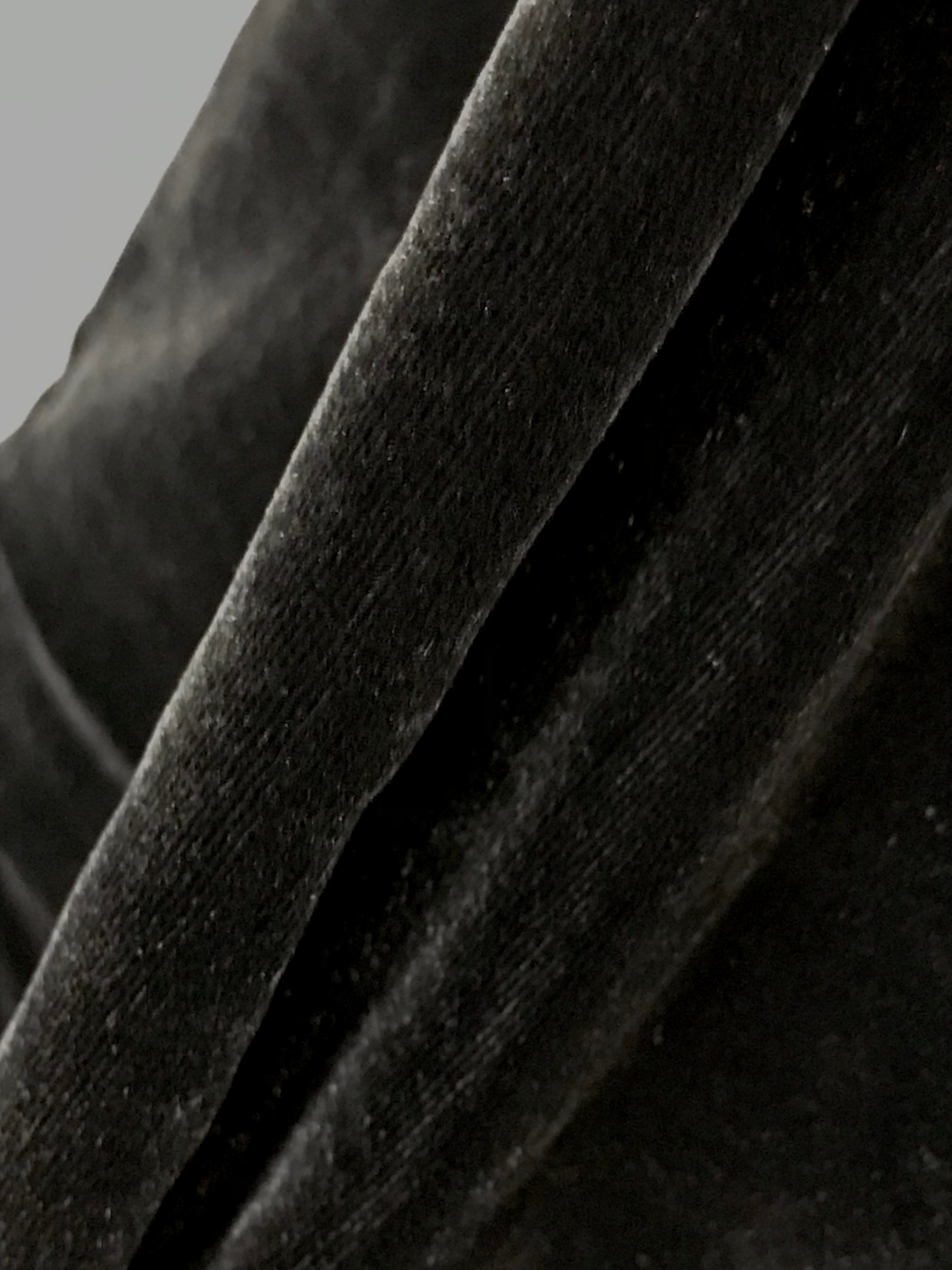 Velvet- Black- Silk Rayon Blend- 45