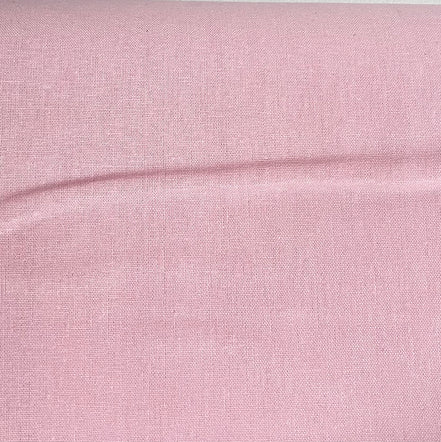Pink Essex Linen “Blossom"- Cotton Blend Fabric- 43" Wide