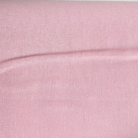 Pink Essex Linen “Blossom"- Cotton Blend Fabric- 43" Wide