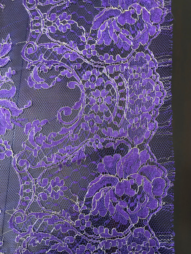 Royal Purple Chantilly Lace- 35" (602)