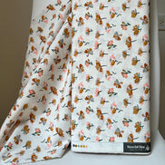 Off White, Floral Print Cotton Fabric- “Watercolor Blooms”- 44” Wide- Art Gallery Fabrics- AGF